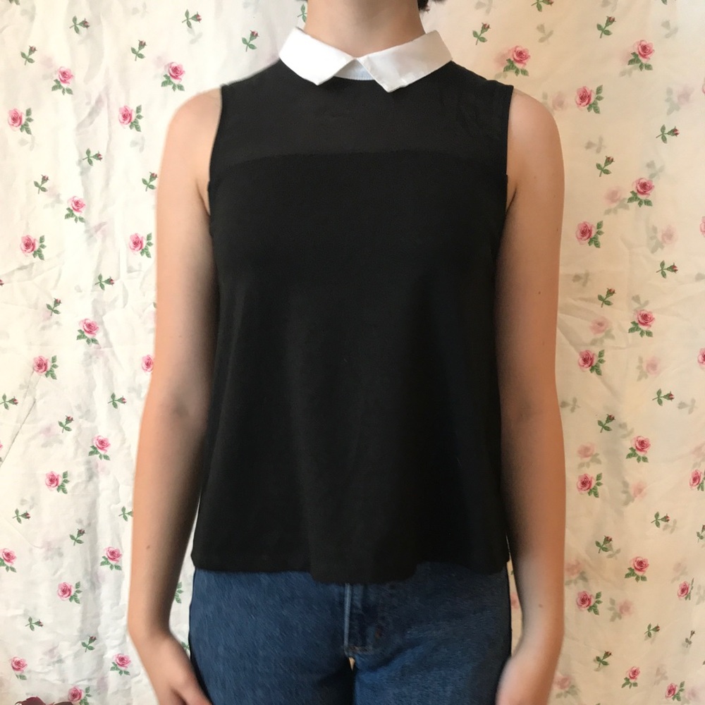 Topshop collared blouse
